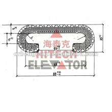 Escalator rubber handrail,escalator parts